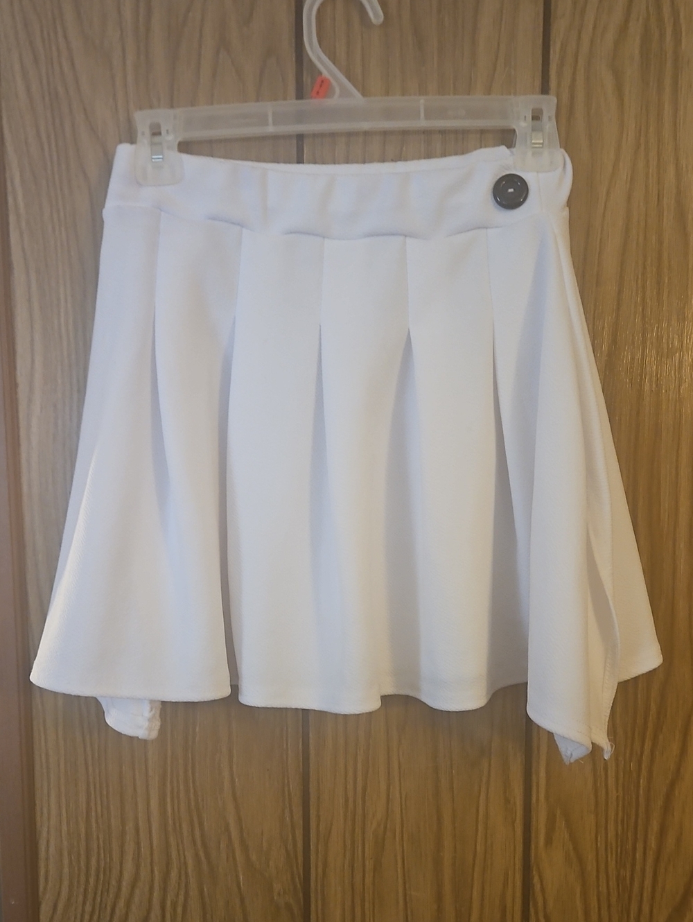 White Pleated Skirt